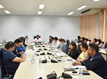 ผศ.ดร.คมสัน โสมณวัตร
คณบดีวิทยาลัยโลจิสติกส์และซัพพลายเชน
มหาวิทยาลัยราชภัฏสวนสุนันทา
ได้ประชุมบุคลากรสายวิชาการและสายสนับสนุน
สาระในการประชุมครั้งนี้เกี่ยวกับการชี้แจงมอบหมายตัวชี้วัดและการรายงานผลการดำเนินงานตามที่ได้รับมอบหมาย
ประจำปีงบประมาณ พ.ศ.2562