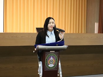 อาจารย์สุดารัตน์ พิมลรัตนกานต์
รองคณบดีฝ่ายแผนงานและประกันคุณภาพ
เป็นประธานกล่าวเปิดโครงการปลูกจิตสำนึกในการปฏิบัติตนตามหลักจรรยาบรรณและหลักธรรมาภิบาลสำหรับบุคลากรวิทยาลัยโลจิสติกส์และซัพพลายเชน
มหาวิทยาลัยราชภัฏสวนสุนันทา
ภายใต้โครงการกำกับองค์การที่ดี