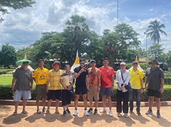 The faculty led a team of PhD students
to the area at the trade relief point at
the Three Pagodas Pass. To study the
state of problems and to develop useful
research on trade, investment and
tourism of the country.