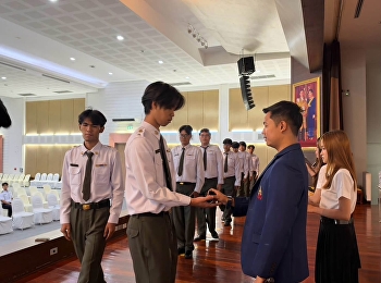 Rehearsal for the Badge-Pinning Ceremony
Second-year students (Class of
2025/Academic Year 2025), Transportation
Management Program